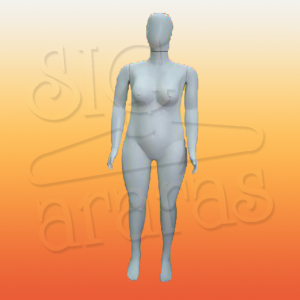 4319 manequim feminino plus size branca st