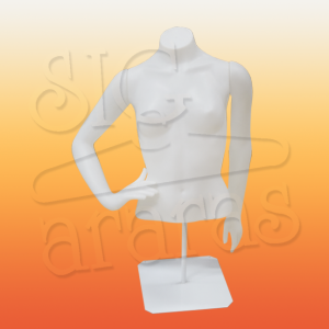 4334 busto feminino com braços branco