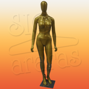 4617 manequim feminino especial com brilho pouse dourado