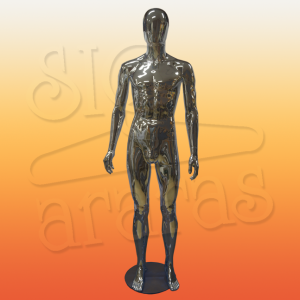 4715 manequim masculino metalizado