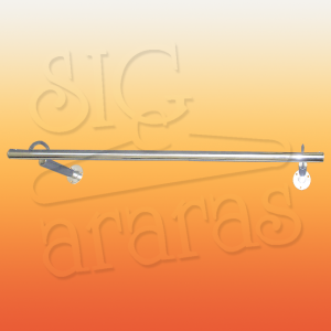 6230 arara parede reta arquinho de 120 cromada