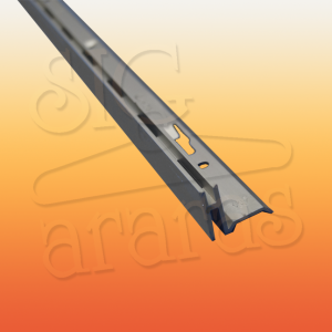 6319 cremalheira de aluminio canto esquerdo com 18mm e 15mm x 255cm