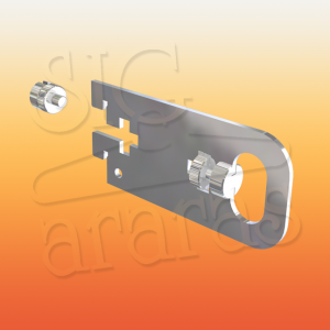 6328 suporte de 10 meio slot para barra