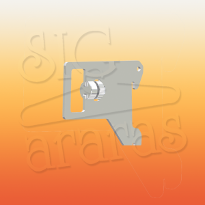 6341 suporte p barra 5cm cremalheira e tubo 35x35