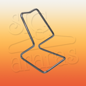 6529 pedestal z 10cm para calçado cromado