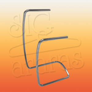 6536 pedestal curvo 20cm para calçado cromado