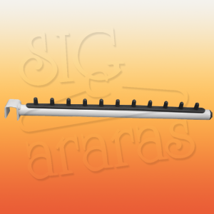6624 rt reto com regua plastica para regua simples branco